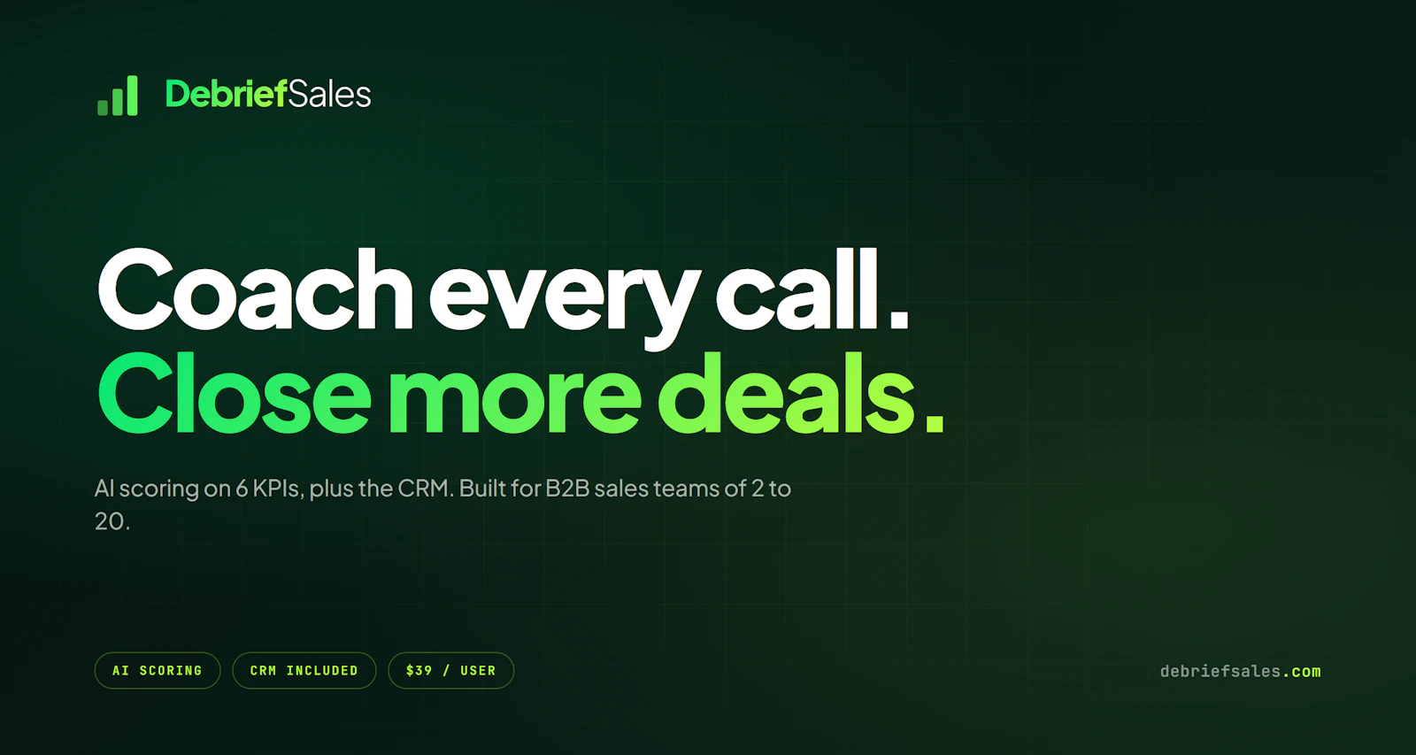 DebriefSales screenshot 1
