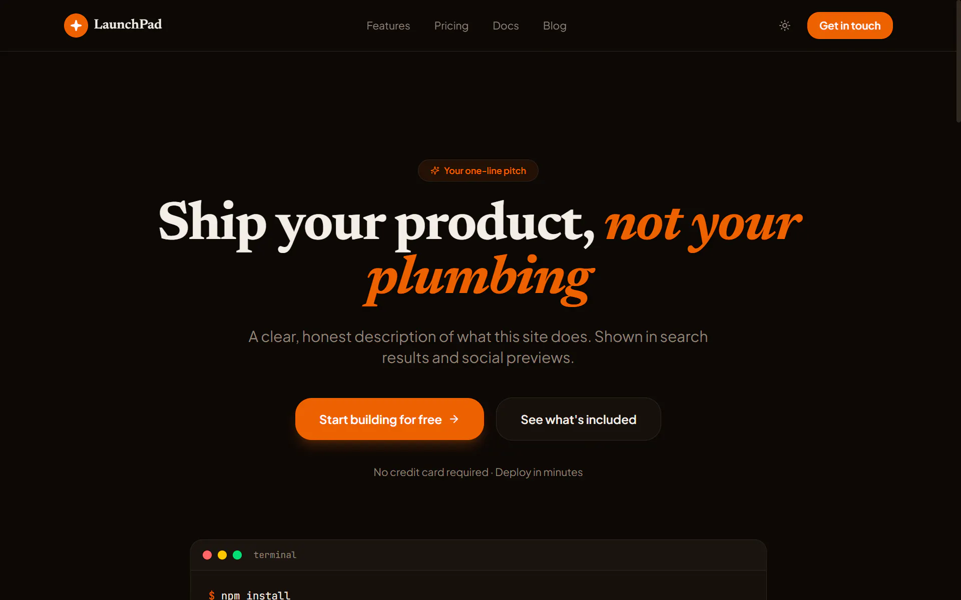 LaunchPad screenshot