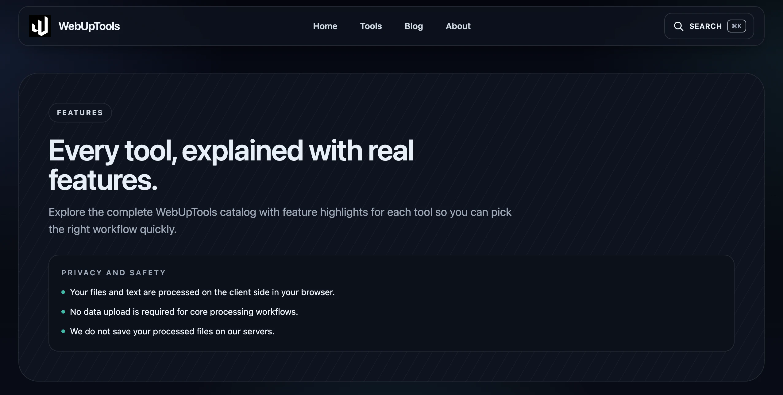 WebUpTools screenshot 2