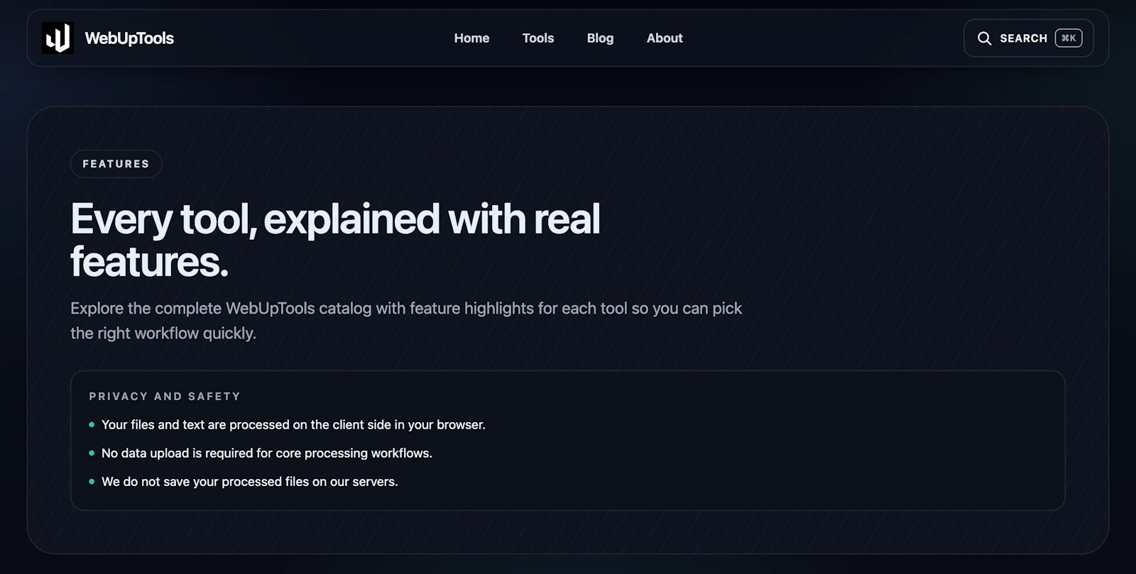 WebUpTools screenshot 3