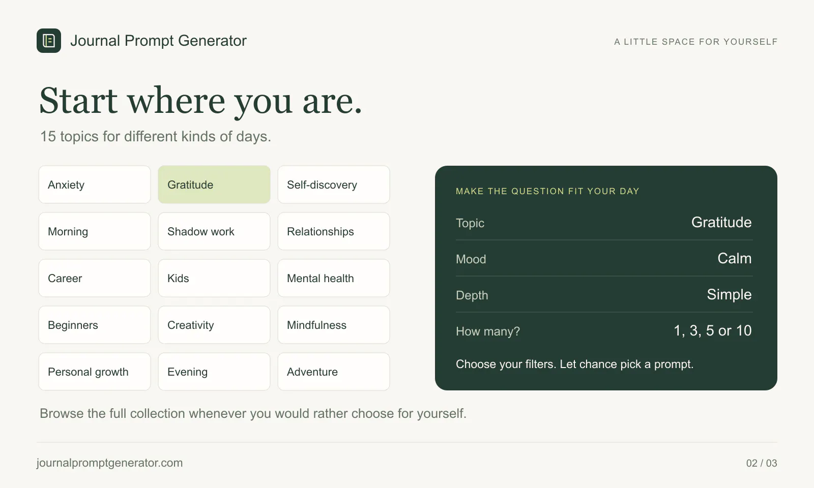 Journal Prompt Generator gallery image
