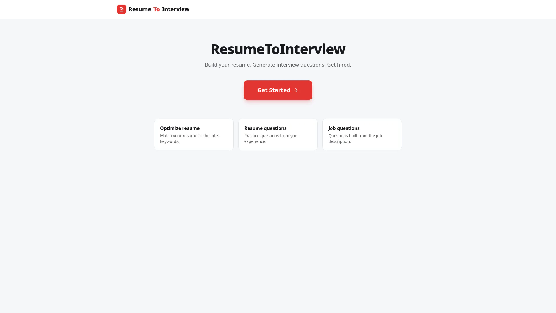 ResumeToInterview  gallery image