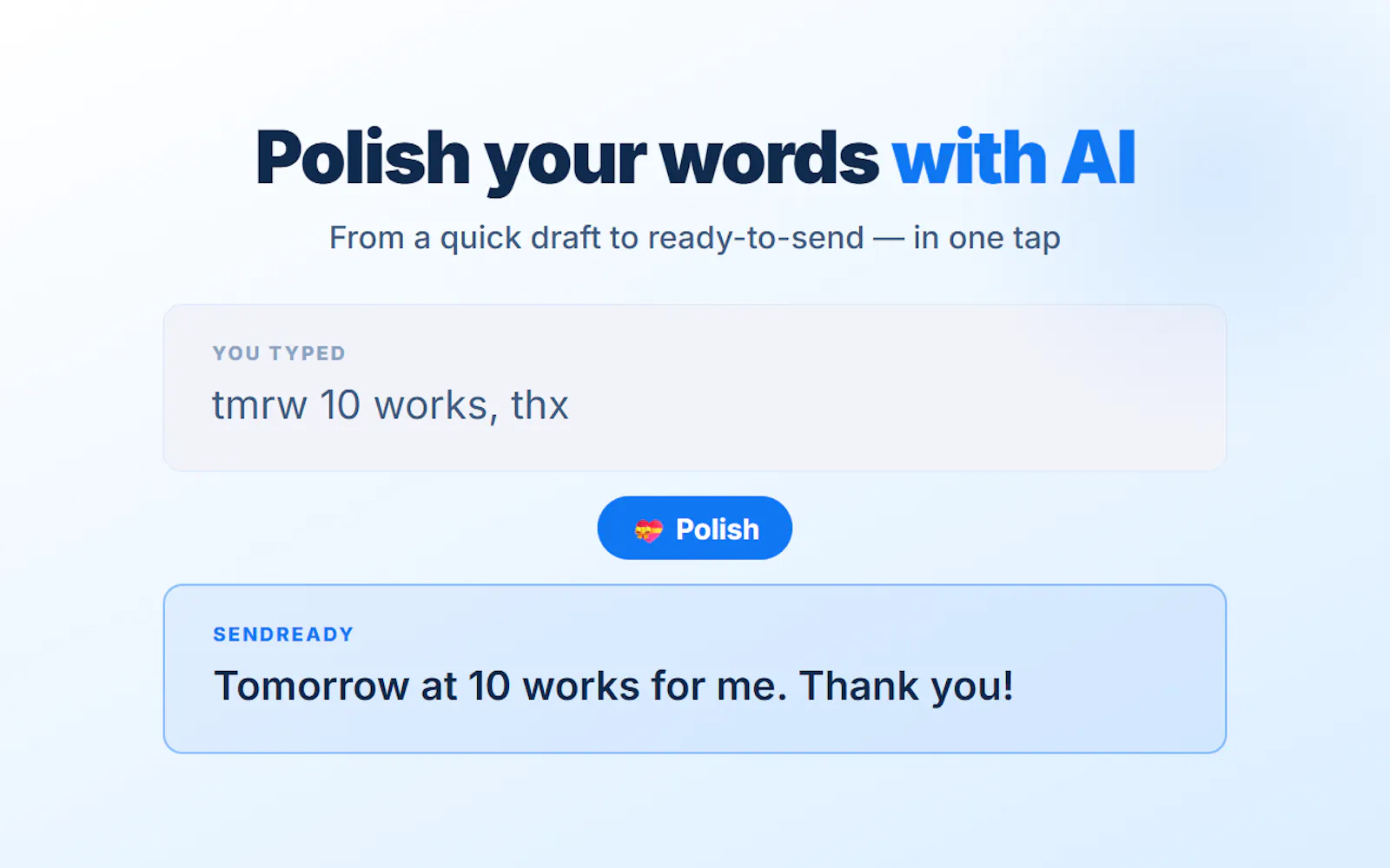 SendReady screenshot 2