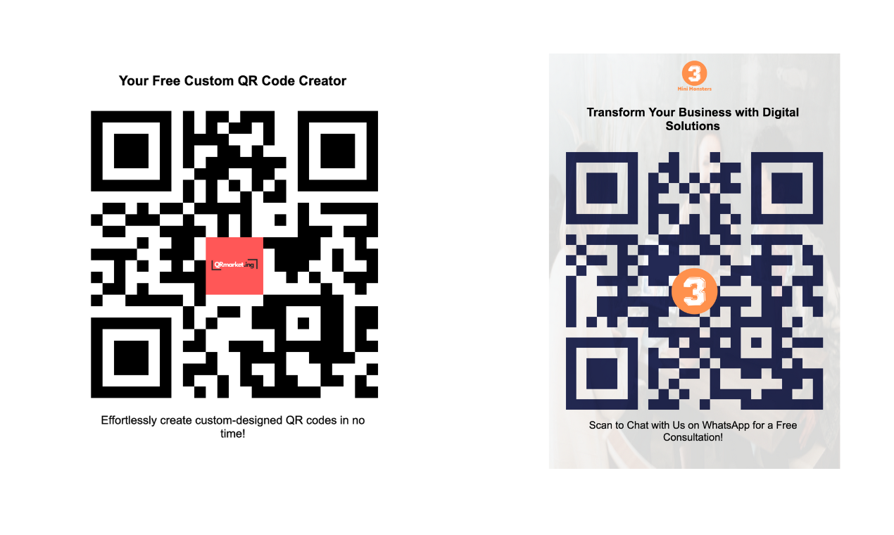 QRmarket.ing - 무료 사용자 정의 QR 코드 제작자 미디어 5