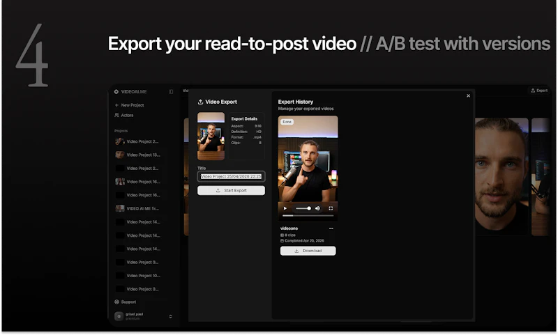 VIDEO AI ME screenshot 6
