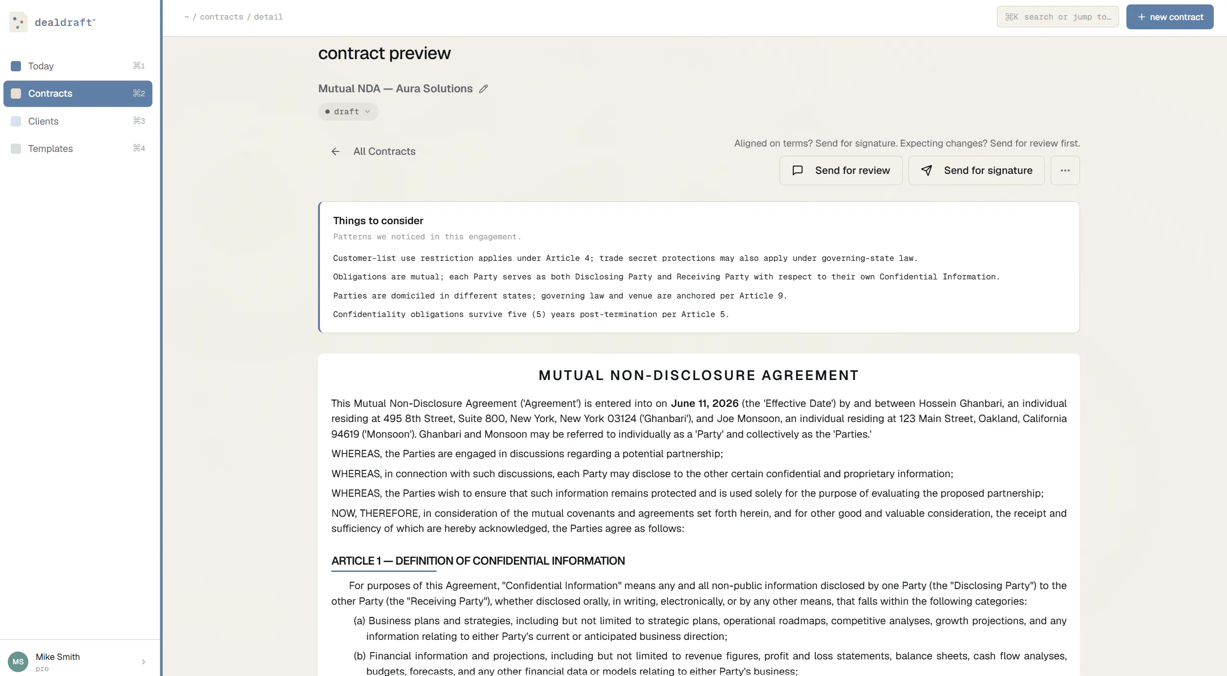 DealDraft gallery image