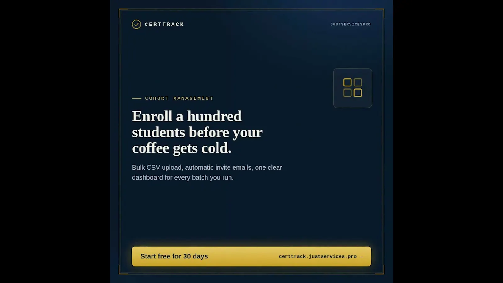 CertTrack screenshot 1 (video preview)
