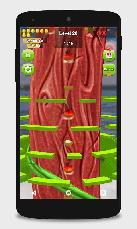 El juego de huevo: lanzamiento de huevo - El juego de lanzamiento de huevos.Una increíble aventura en salto de huevos en 3D media 9