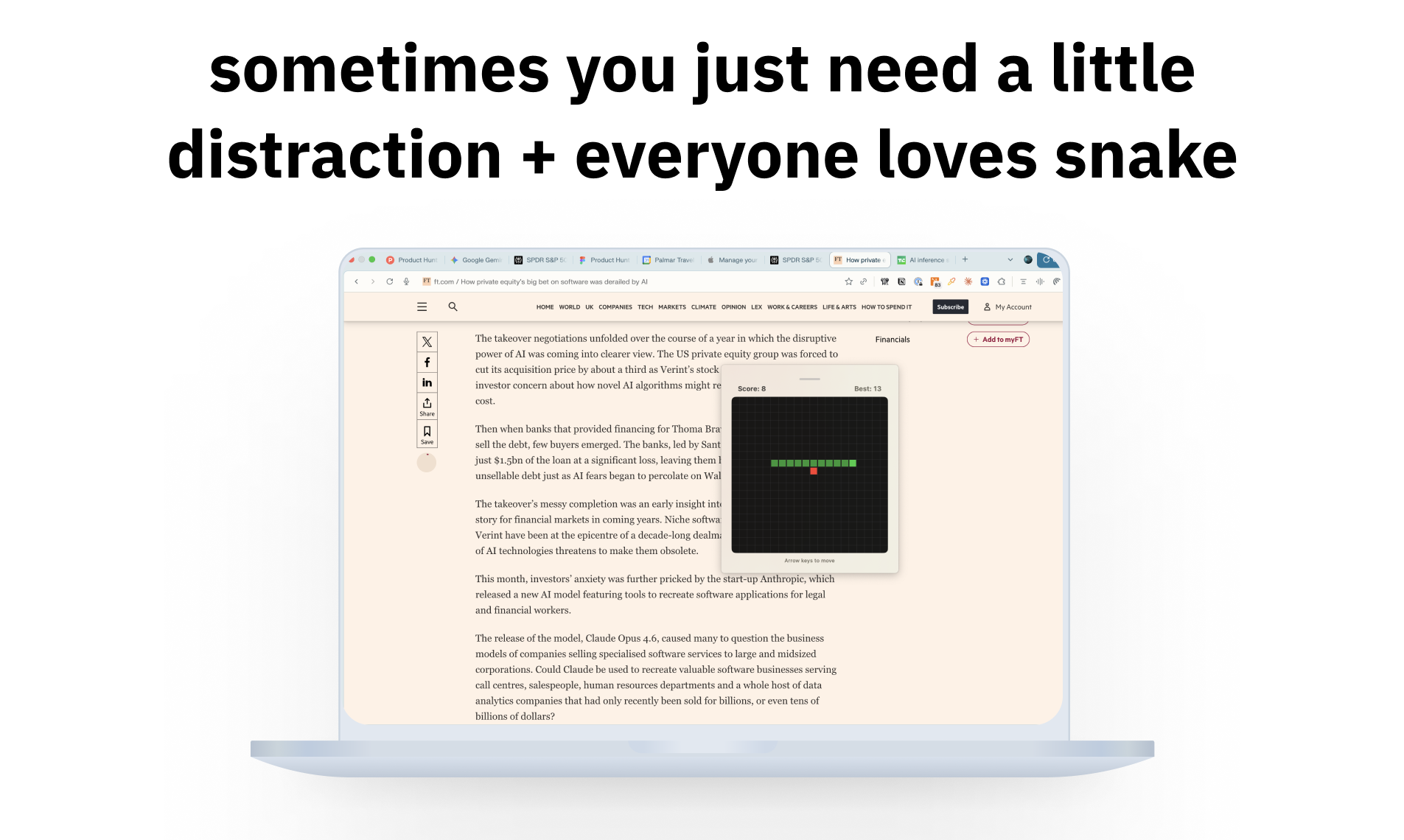 Adhd Snake - Screenshot 2 showing product features and functionality