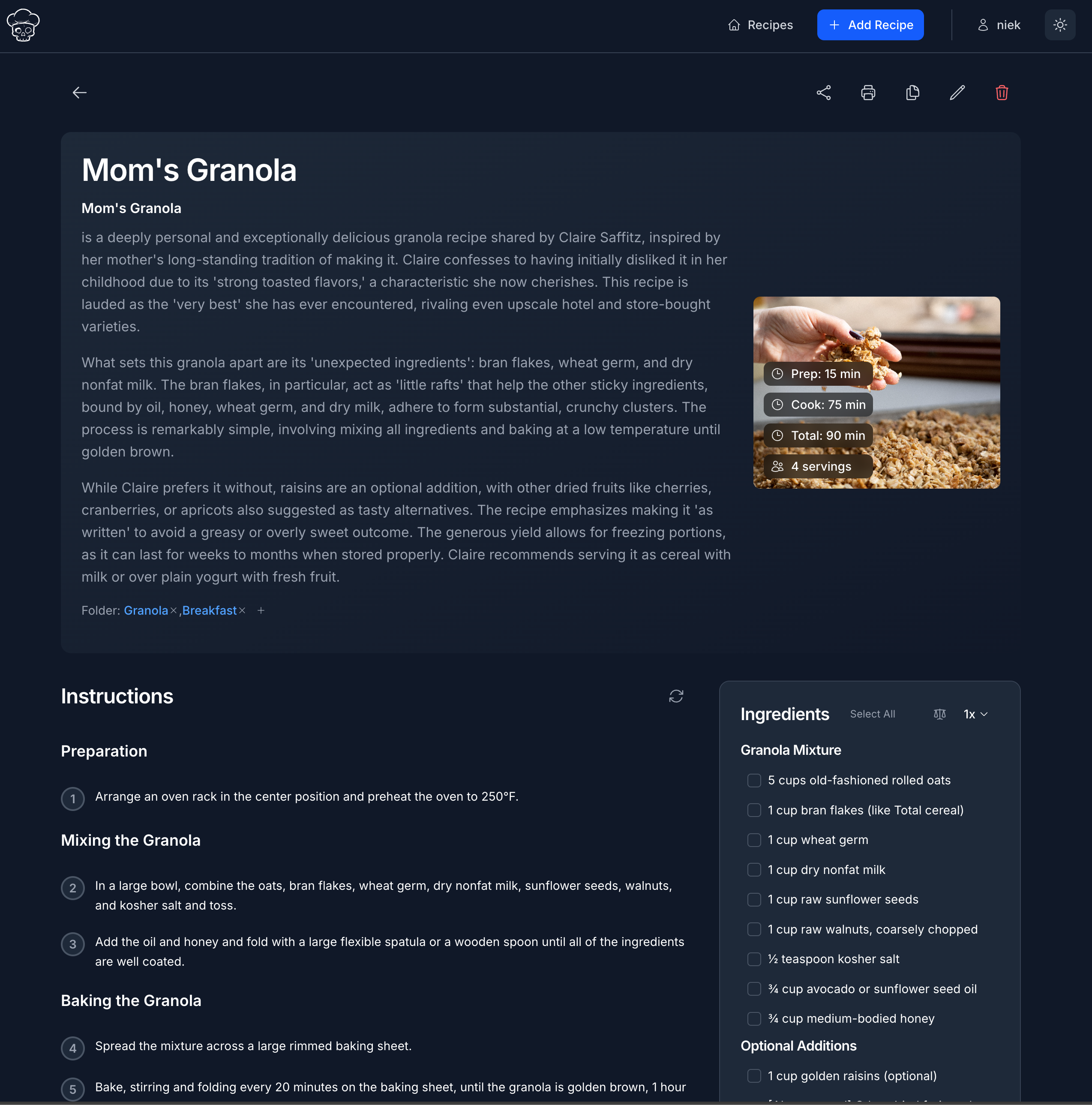 Recipe Reaper screenshot 3