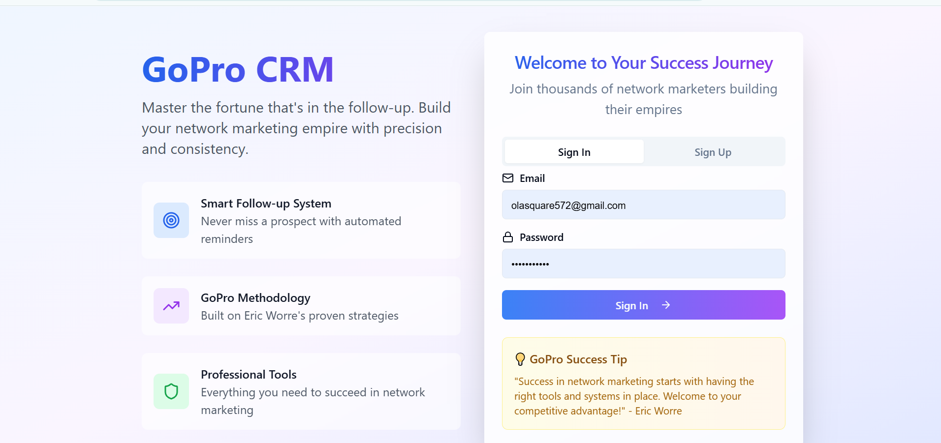 GoPro CRM - Screenshot 2 preview