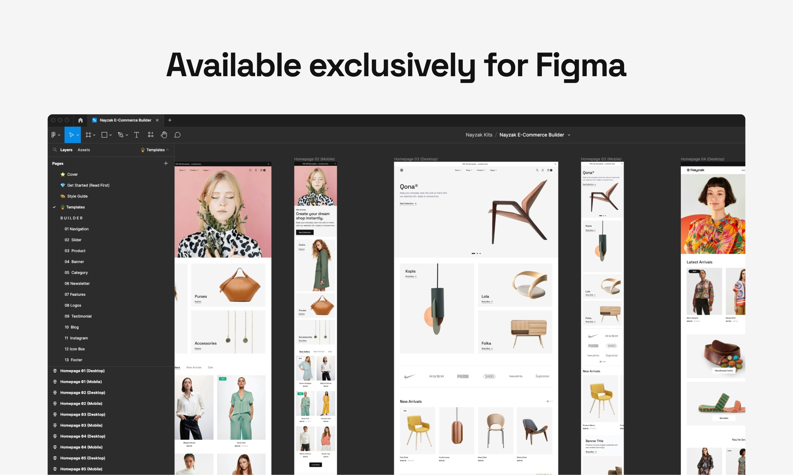 Figma E-Commerce Builder media 7