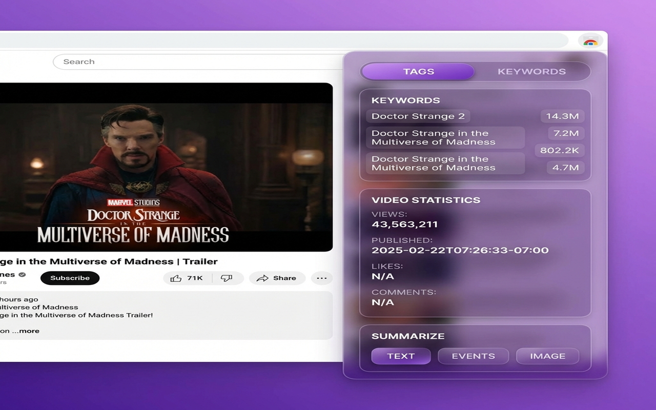 Free YouTube SEO Tag & Keywords Analyzer gallery image