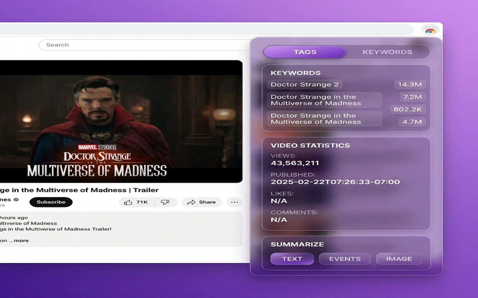 Free YouTube SEO Tag & Keywords Analyzer screenshot 2
