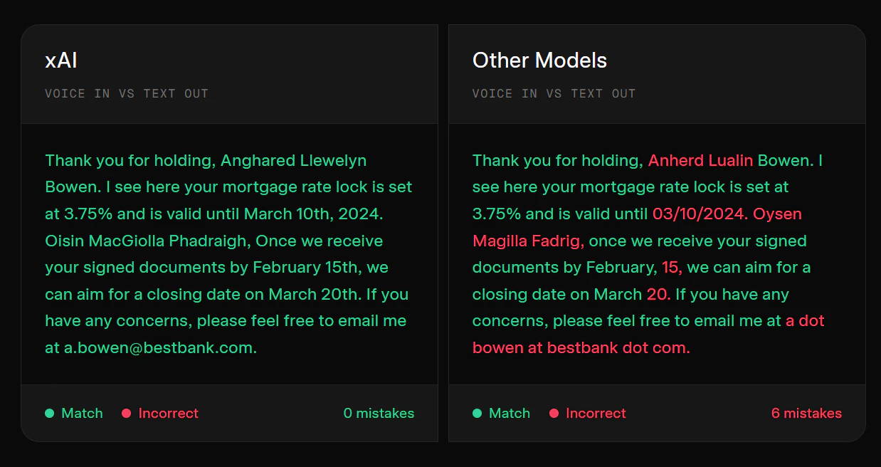 Grok Voice API screenshot 2