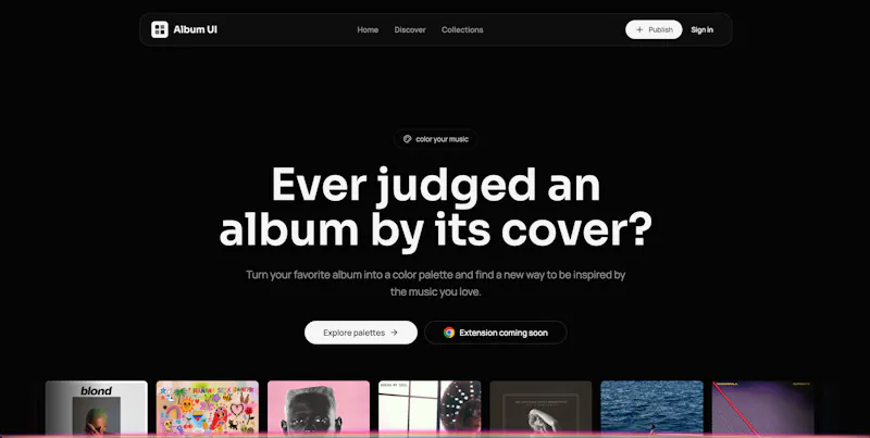 Album UI screenshot 1