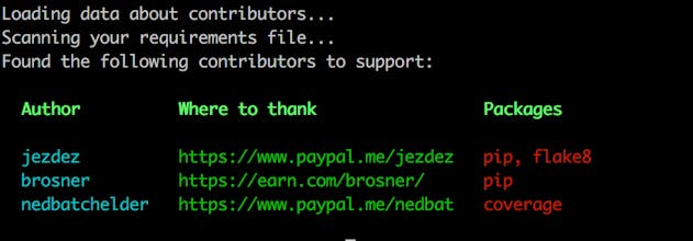 Thanks (for Python) gallery image