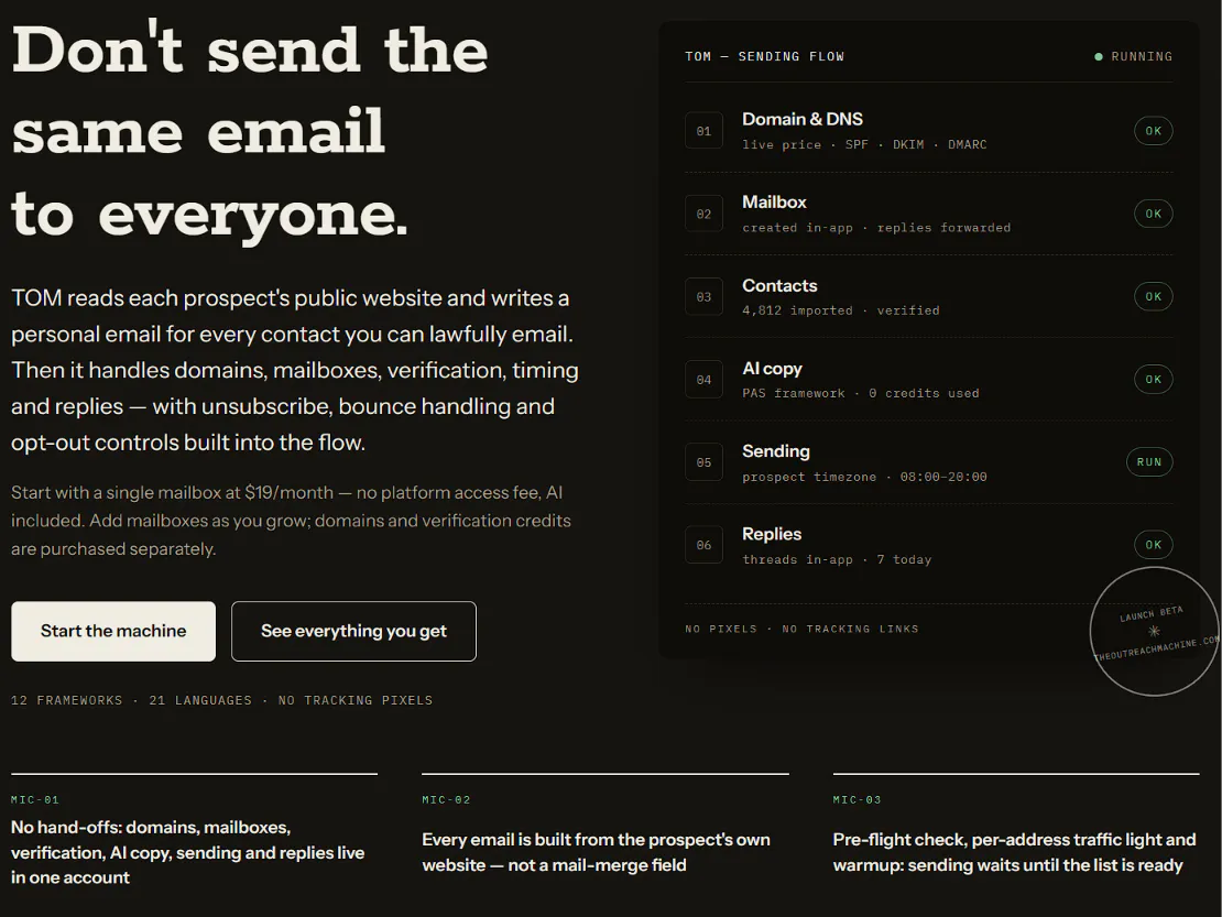 TOM — The Outreach Machine gallery image