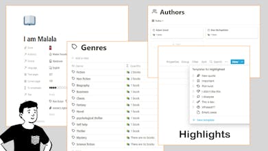 Book tracker in notion gallery image