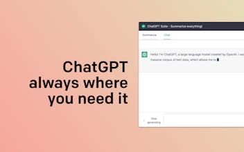 ChatGPT » Summarize everything! gallery image