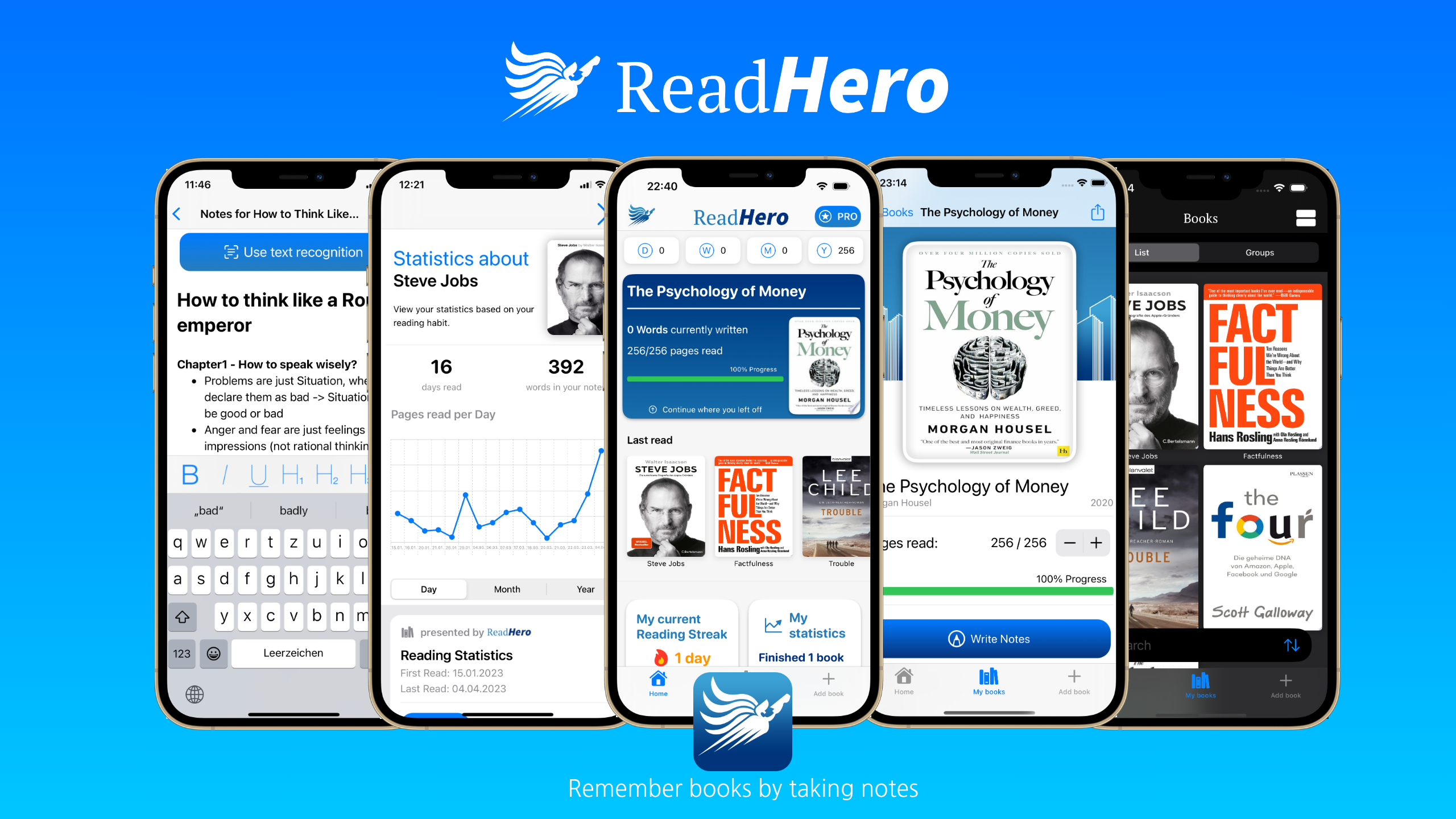 startuptile ReadHero-Remember book by taking Notes