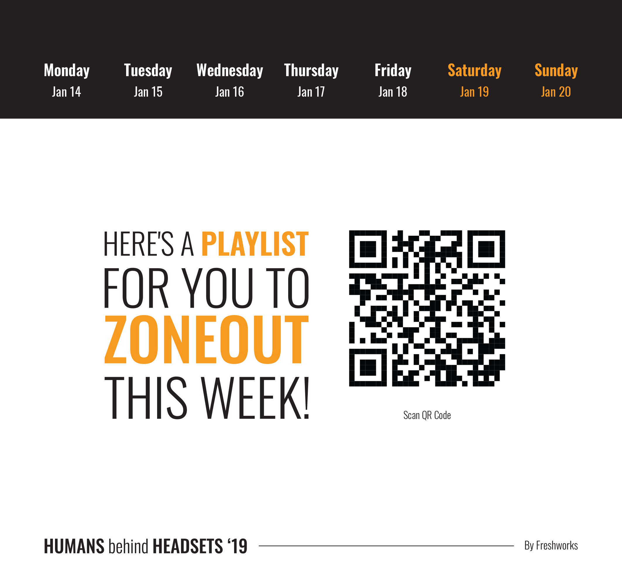 Humans behind Headsets Calendar 2019 gallery image