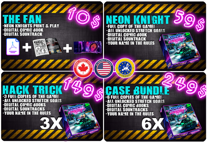 Neon Knights Board Game gallery image