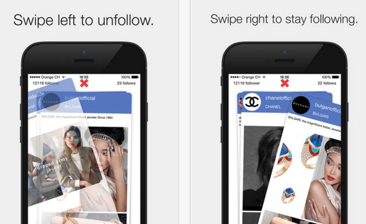 Unfollow on Instagram