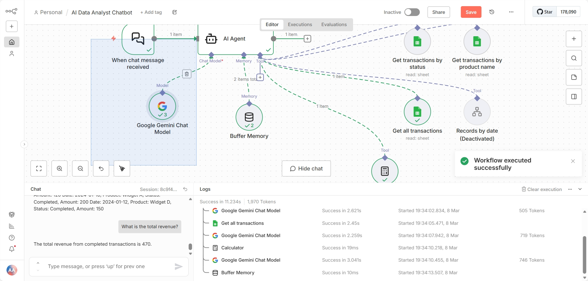 AI Data Analyst Chatbot gallery image