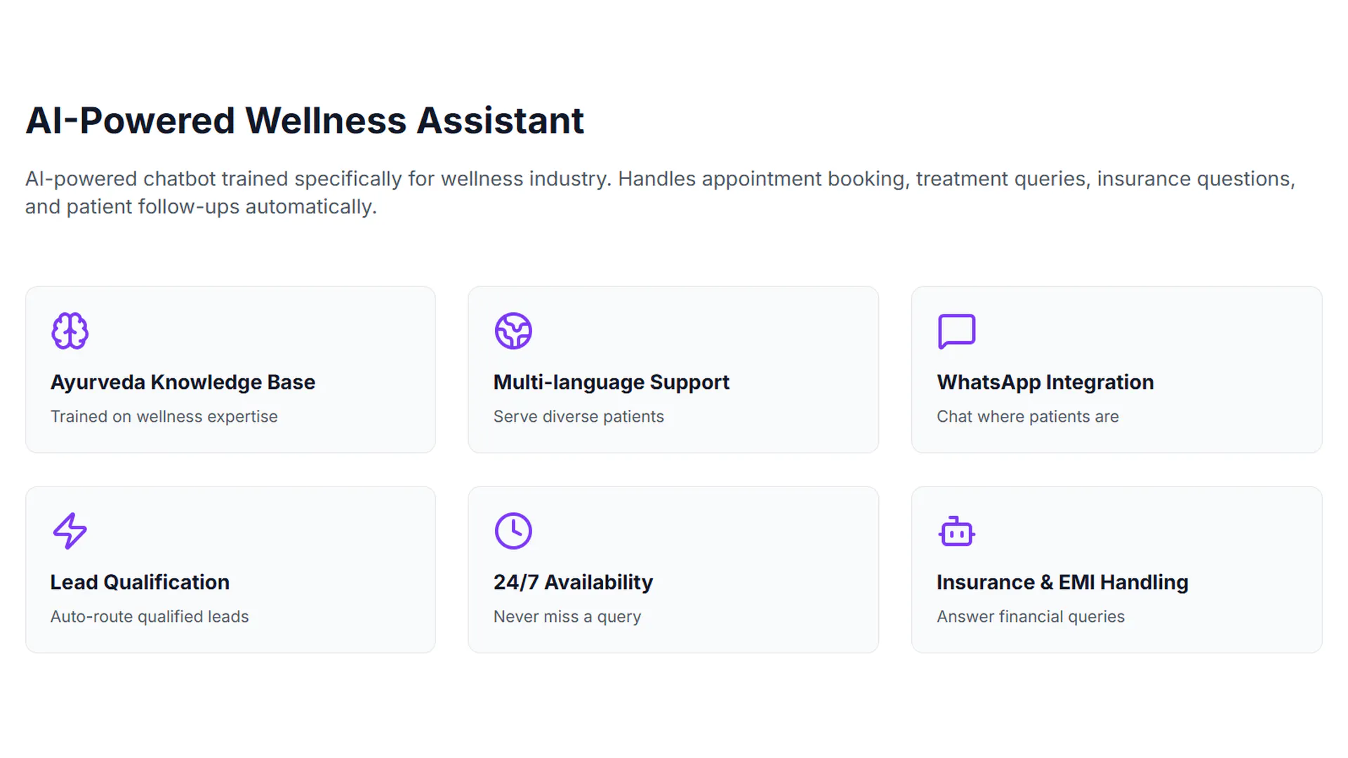 Wellness Chatbot gallery image