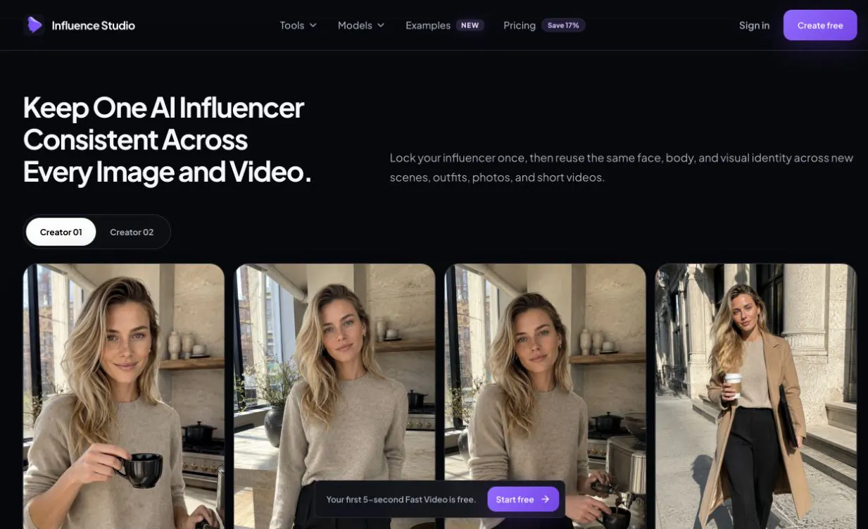 AI Influencer Generator gallery image