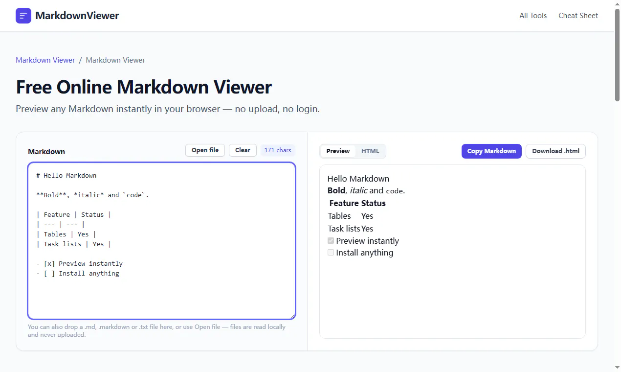 MarkdownViewer - Free Markdown Viewer gallery image