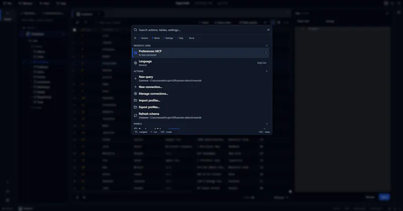 HuginnDB screenshot 7