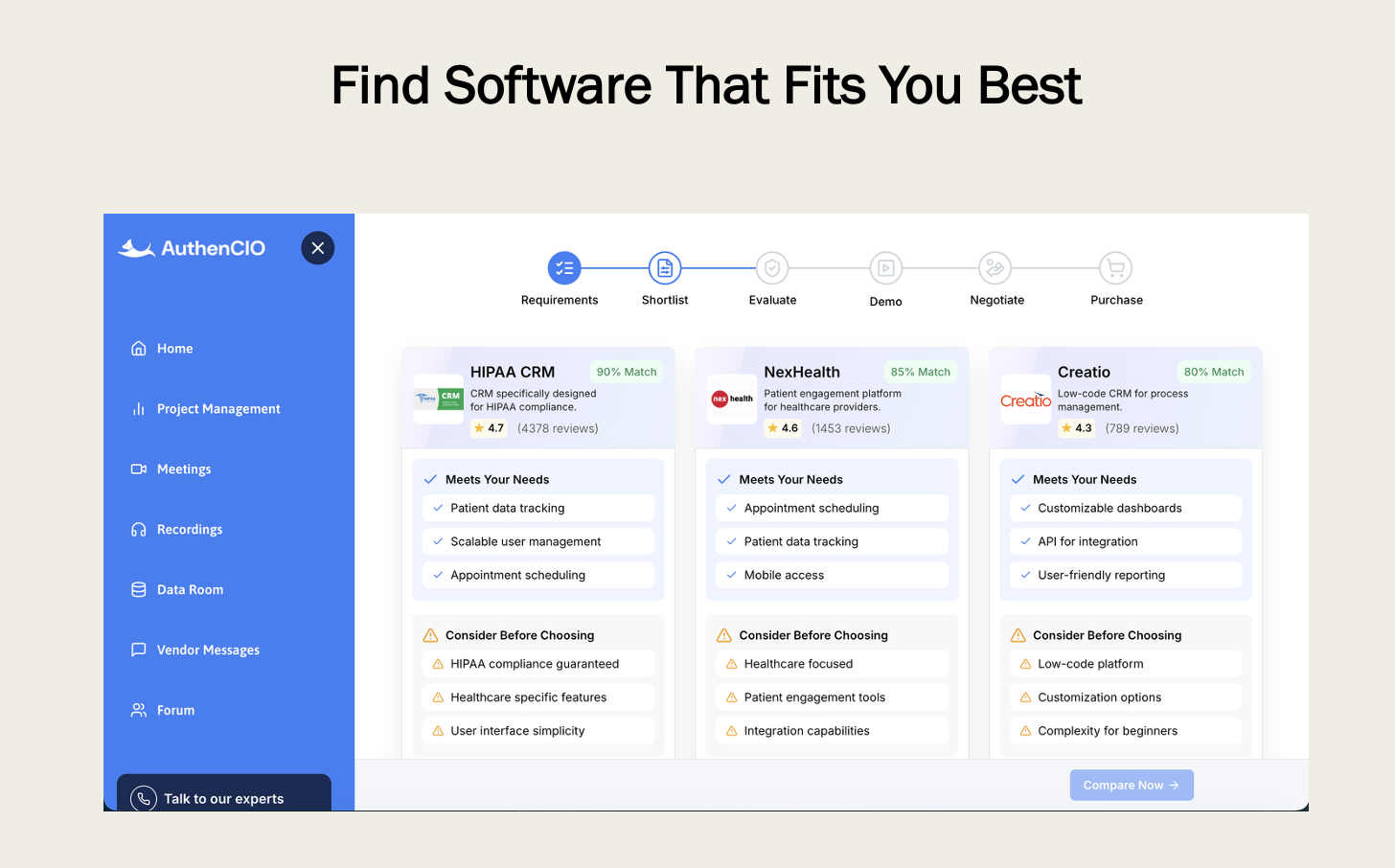 AuthenCIO - Screenshot 5 showing product features and functionality