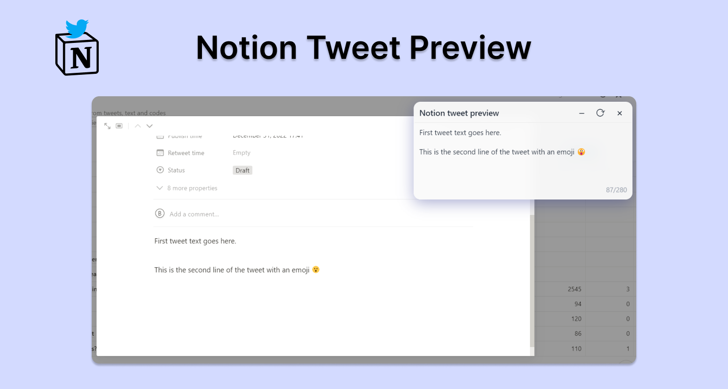 Mídia 4 de Notion Tweet Visualizar