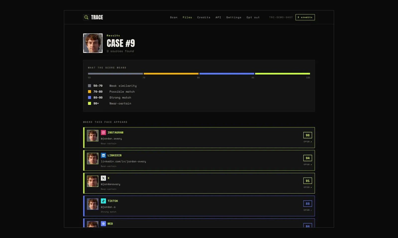 Trace AI Face Scan screenshot 3