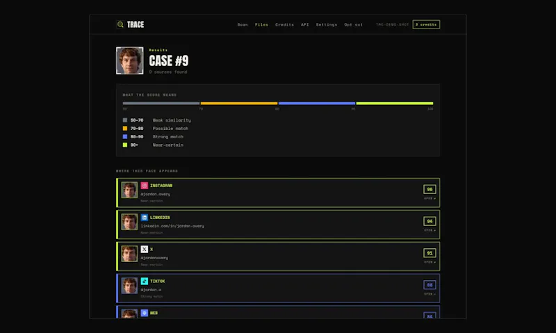 Trace AI Face Scan screenshot 3