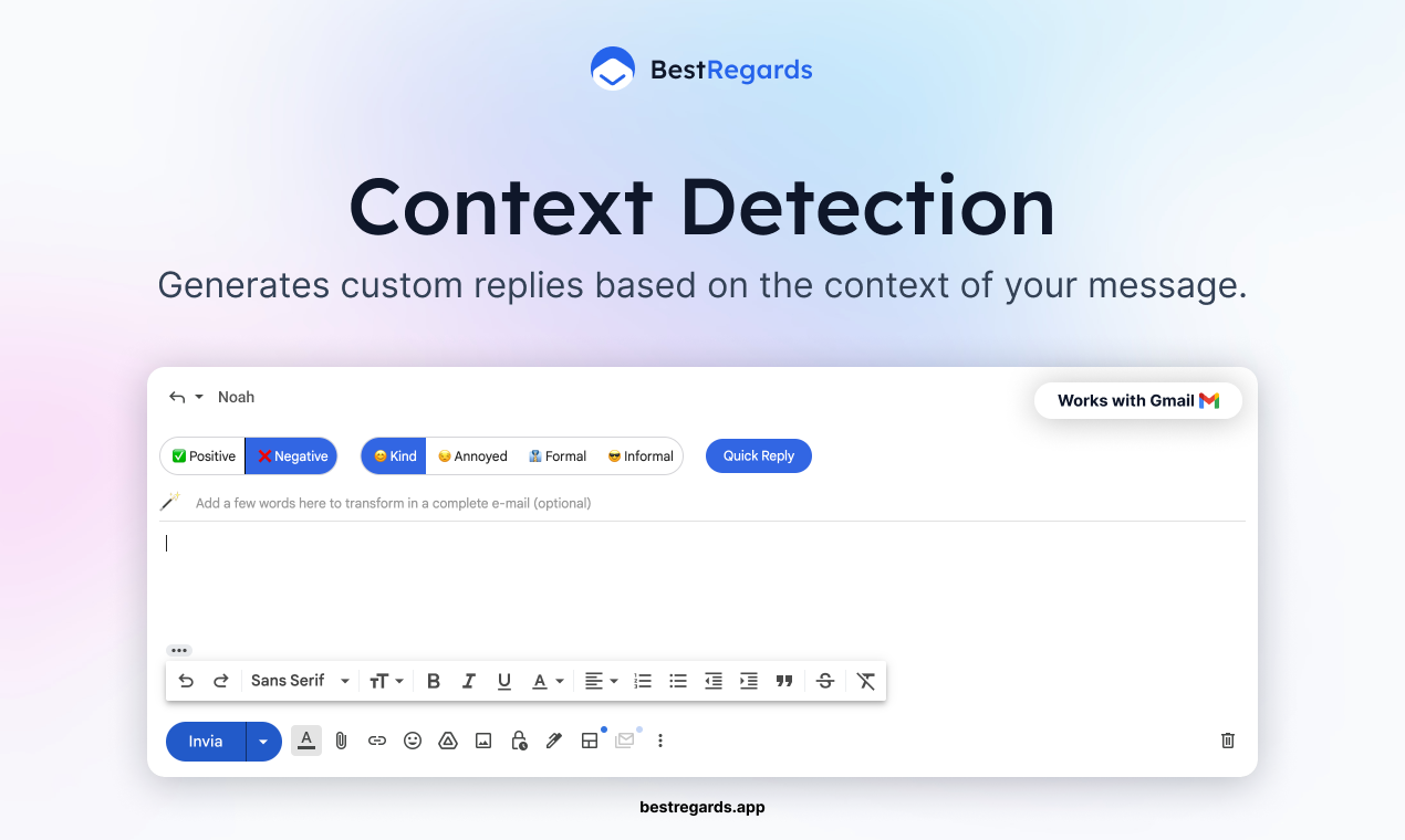 bestragards ai - ใช้ AI เพื่อตอบกลับอีเมลและข้อความเร็วขึ้น 10 เท่า media 2