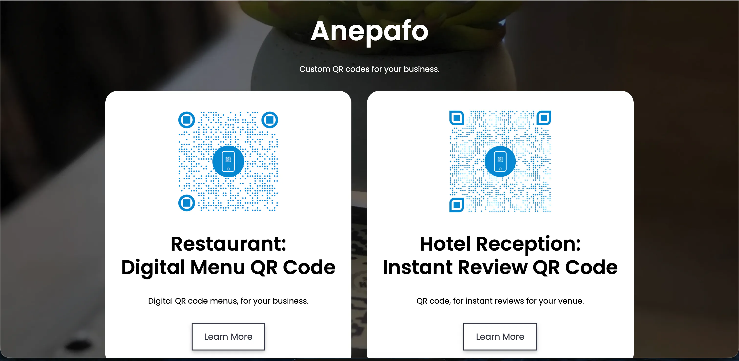 Anepafo QR Menus gallery image