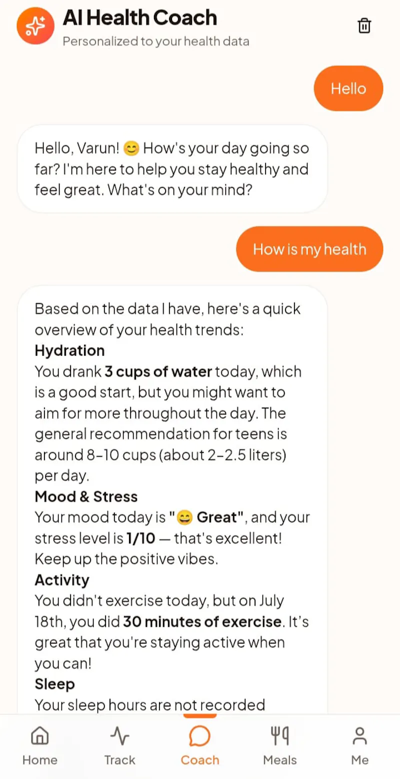 Flomo Health AI screenshot 2