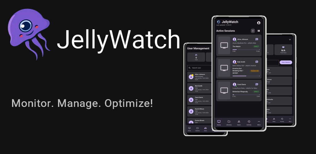JellyWatch - Monitor Jellyfin gallery image