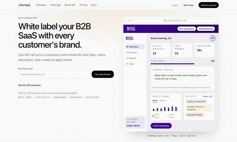 Hermai Brand API screenshot 5