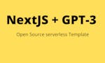 Serverless NextJS/GPT-3 Template image