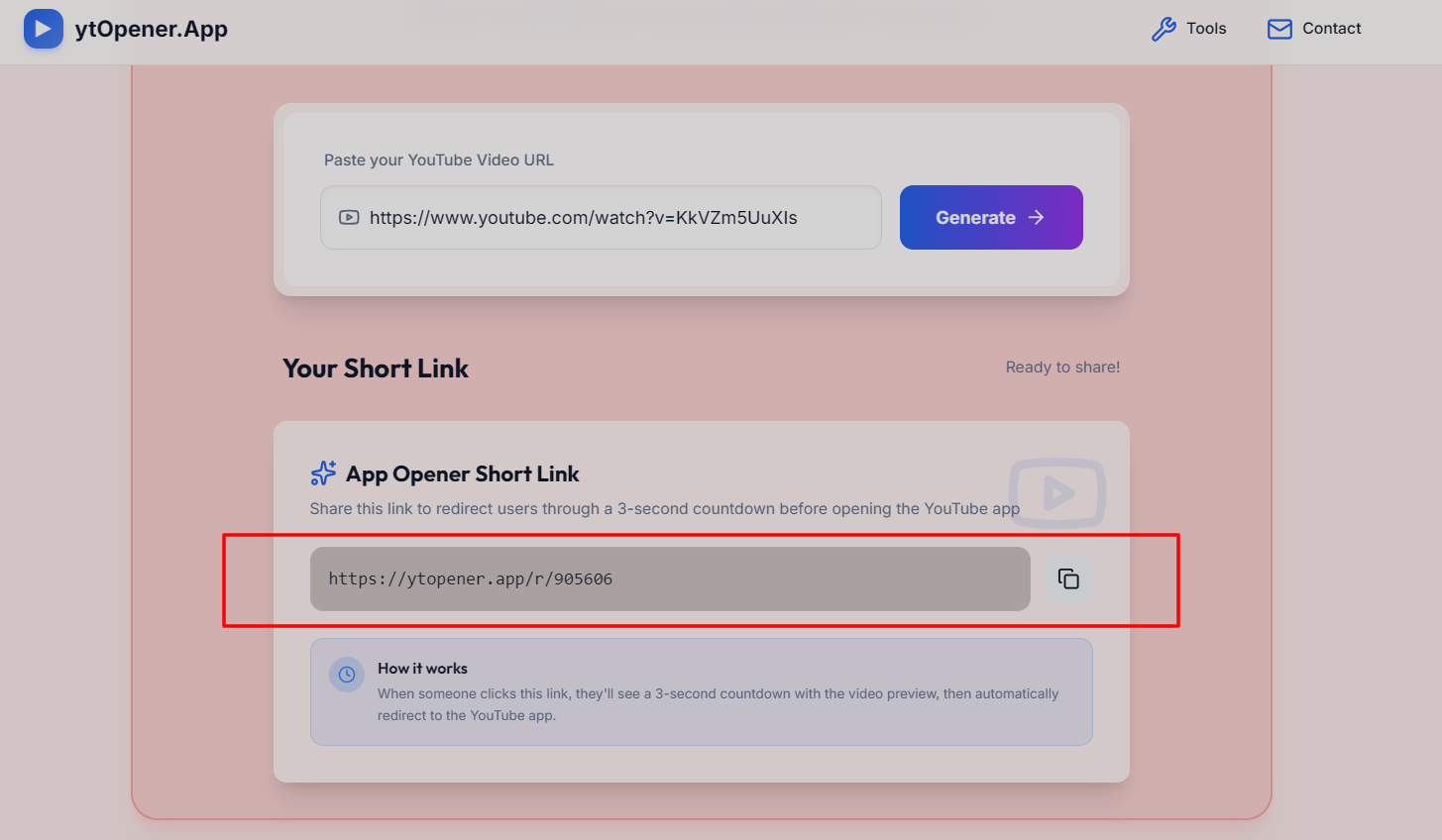 Youtube App Opener - Screenshot 2 showing product features and functionality
