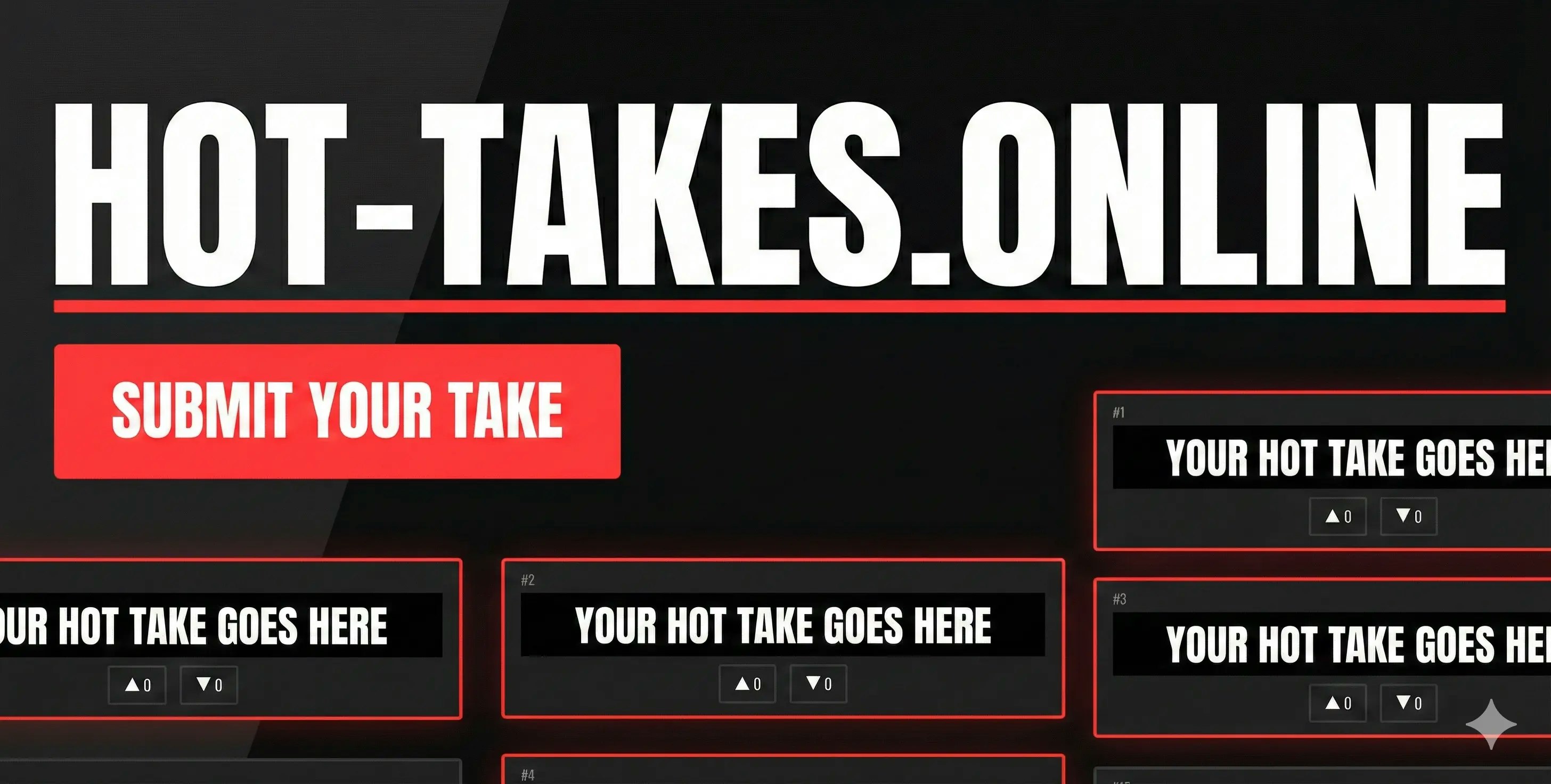 hot-takes.online - Main product screenshot demonstrating key features and user interface