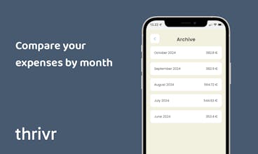 Thrivr - Spending Tracker gallery image