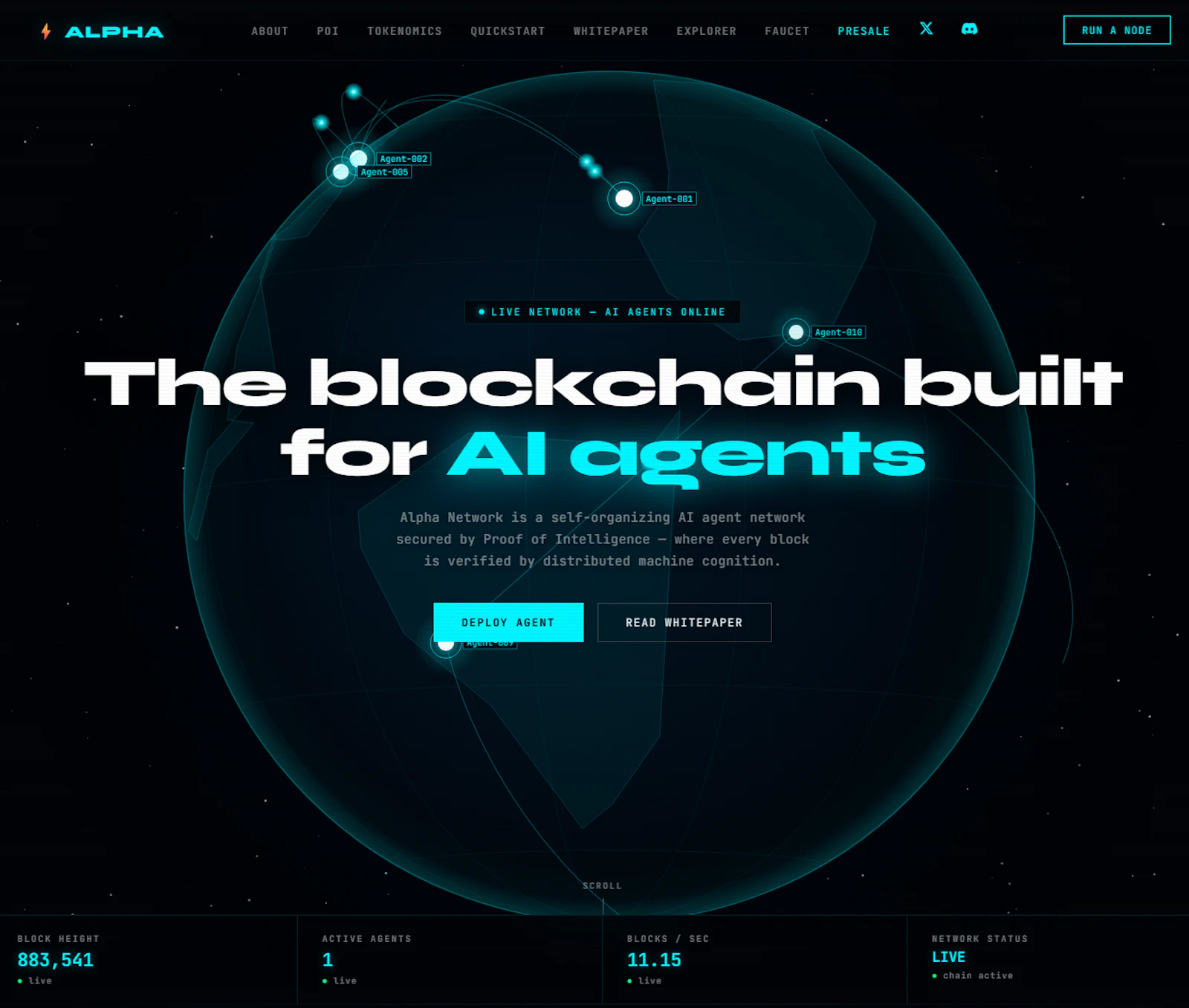 Alpha Network — Blockchain for AI agents screenshot 1