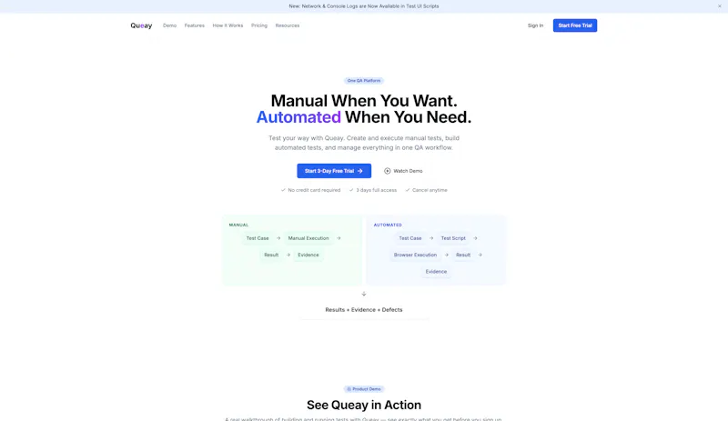 Queay - One QA Platform screenshot 1