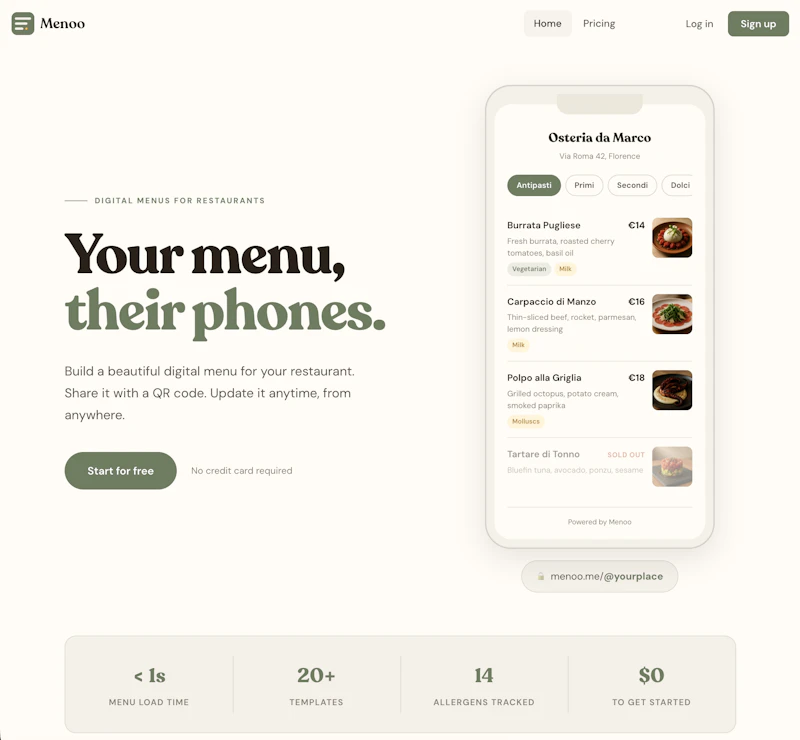 Menoo.me screenshot 1