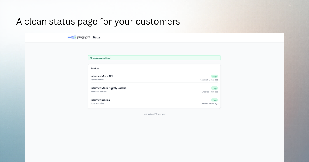 Pinglight.io gallery image
